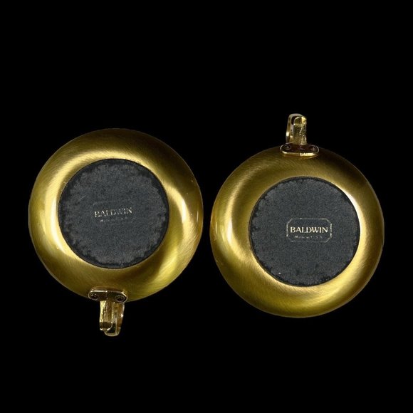 Brass Chamberstick Candle Holder‎ With Glass Inset By Baldwin Brass Set Of 2 - Picture 7 of 12